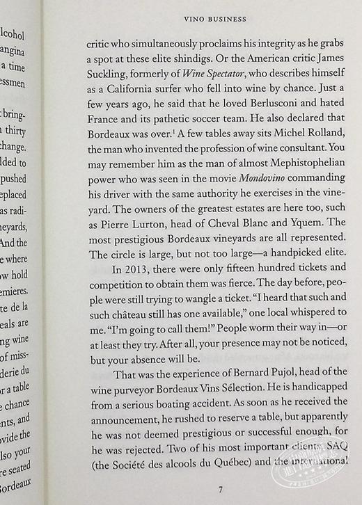 酒业：法国葡萄酒的多云世界 英文原版 Vino Business:The Cloudy World of French Wine Isabelle Saporta Grove Press 饮食 商品图7