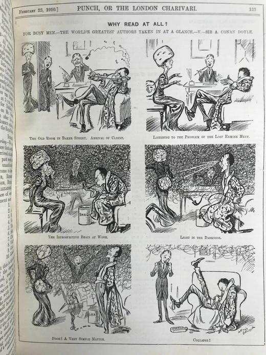 1910年1-6月 英国讽刺漫画杂志《笨拙》数百幅插图 漆布精装16开 商品图6