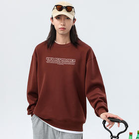 自由基地冬新款小众设计三菱帕杰罗系列图案设计加厚落肩圆领卫衣 NMT-1939