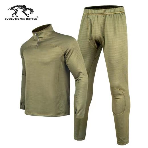 猛虎营秋冬男款L2内搭230g单面抓绒保暖套装 商品图1