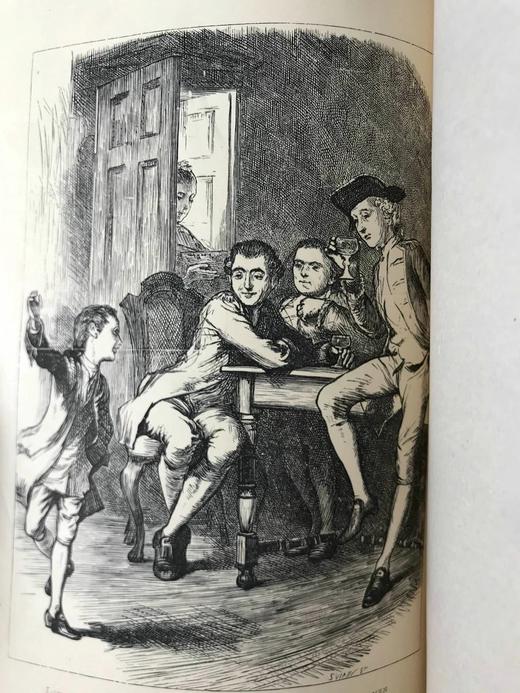 1869年 萨克雷《丹尼斯·杜瓦尔/鳏夫洛弗尔》 作者亲绘多幅插图 漆布精装大32开 商品图2