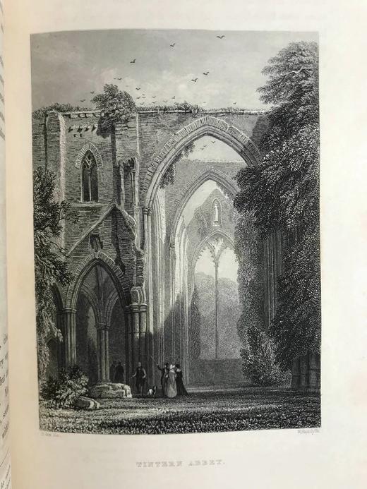 约19世纪后期 南威尔士的漫步与旅行 48幅精美版画插图 全真皮精装16开 商品图6