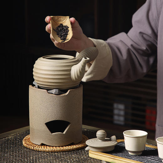 汉陶 老坑矿 碳炉 烧炭泥炉 小火炉 风炉 潮汕功夫煮茶炉小型 商品图2