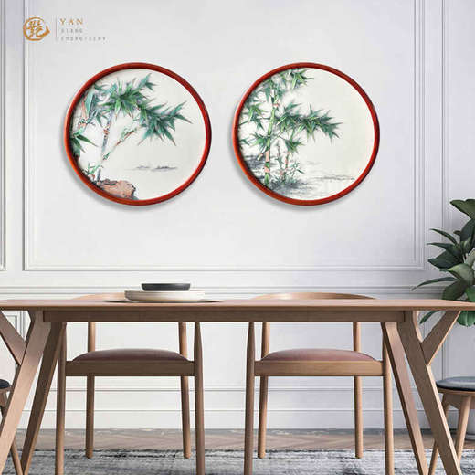 艷 湘绣  刺绣客厅餐厅玄关《小品》新中式挂画 商品图9