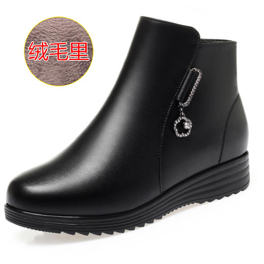 冬季加绒棉鞋加厚羊毛女棉靴女短靴平底防滑靴子JSJ-AL/8108 商品图6