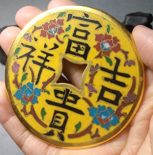 古泉书馆文创珐琅彩 富贵吉祥 文房铜镇  F0008 商品图7