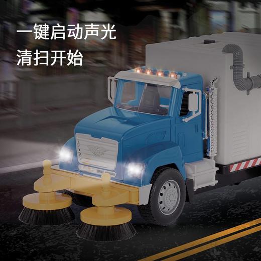 Driven道路清洁车儿童仿真工程车模型宝宝玩具声光垃圾回收清扫地-【玩具】 商品图2