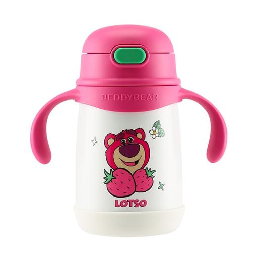 杯具熊 儿童吸管保温杯 便携背带手柄两用 商品图1