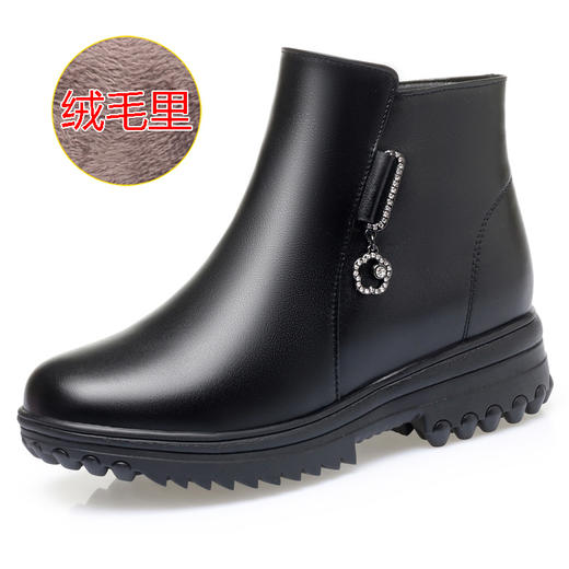 冬季加绒棉鞋加厚羊毛女棉靴女短靴平底防滑靴子JSJ-AL/8108 商品图5