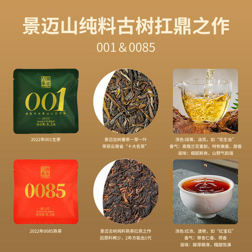 （东莞食博会专属）澜沧古茶普洱茶生茶熟茶组合品鉴装-优享组合8.5g*6 商品图2