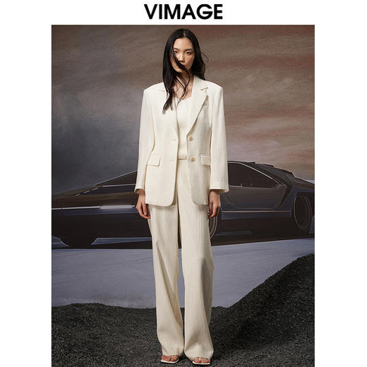 VIMAGE纬漫纪秋季新款职业干练时尚显瘦西装裤长裤女V1805401 商品图1