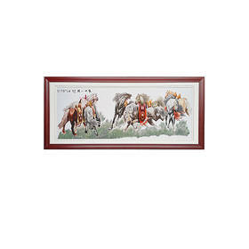 艷 湘绣  刺绣客厅 《沙发背景墙系列2m》 新中式挂画