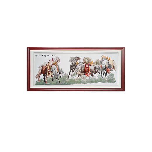 艷 湘绣  刺绣客厅 《沙发背景墙系列2m》 新中式挂画 商品图0