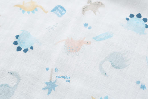 丽婴房-寝具类（常年）F2竹棉纱布单层包巾浅蓝90*90 商品图3