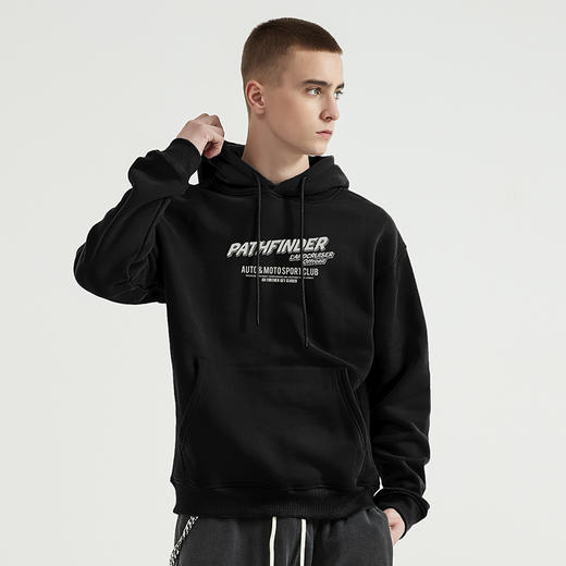 自由基地新款越野车丰田世家系列设计卫衣套头带帽落肩男女队服衫 NMT-1932 商品图0