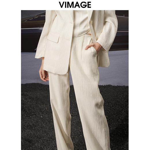 VIMAGE纬漫纪秋季新款职业干练时尚显瘦西装裤长裤女V1805401 商品图2
