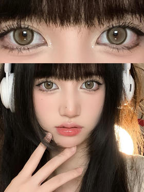 kikicon 江南秋 半年抛  2片 14.5mm 着色13.9mm  基弧8.6 含水38% 韩国进口