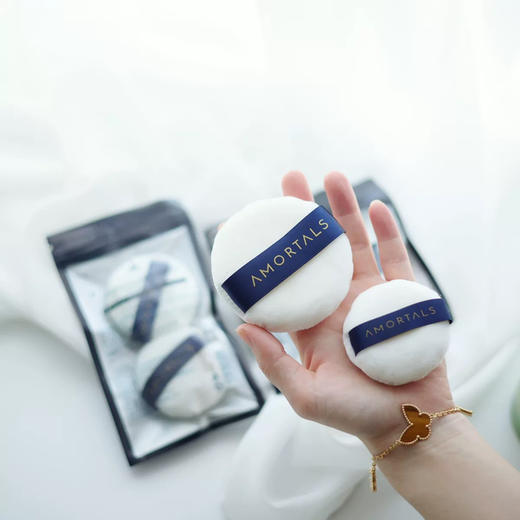 这个平替100分！尔木萄散粉蜜粉丝绒粉扑定妆毛绒绒面干粉饼气垫 商品图2