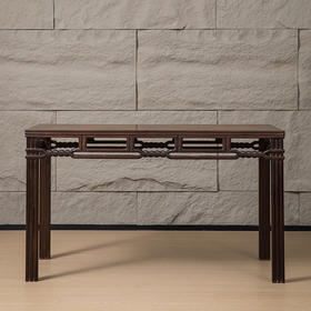 清 红木绳纹画桌