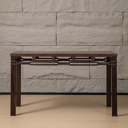 清 红木绳纹画桌 商品图0