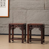 清 红木透雕绳纹方凳（一对） 商品缩略图4