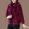 仿水貂绒小开衫外搭字母加厚洋气拉链外套CC-7286 商品缩略图6