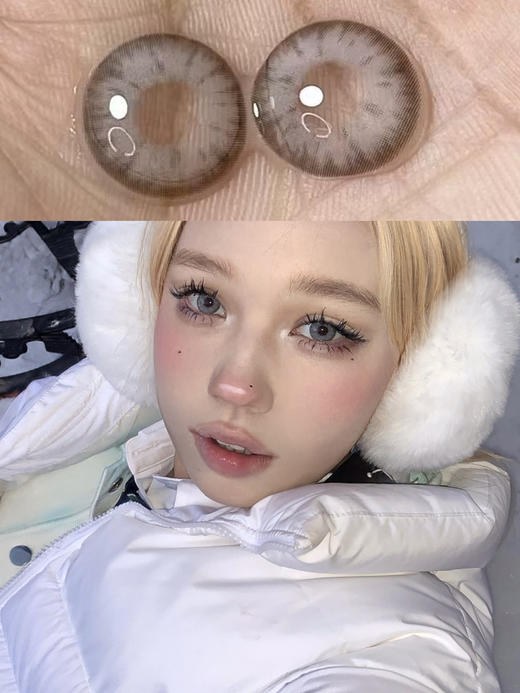 HUSHLENS 朋克芭比 年抛 2片 14.2mm 参考着色13.3mm  基弧8.6 含水38% 韩国进口 商品图1