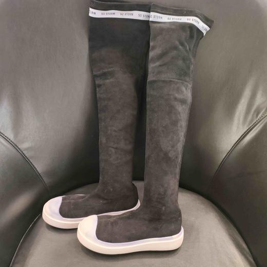 lfgj AE603弹力布过膝长靴（鞋底染色，介意慎拍） 商品图1