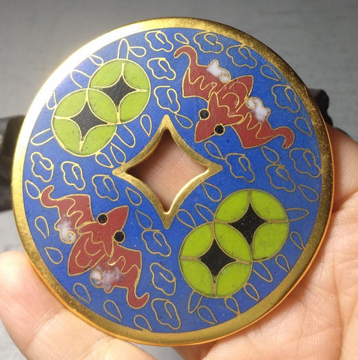 古泉书馆文创珐琅彩 富贵吉祥 文房铜镇 F0010 商品图0