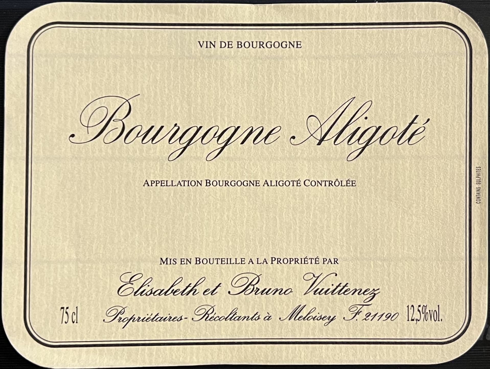 布鲁诺维特内勃艮第阿里高特干白2020