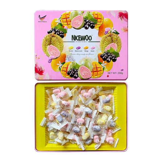 马来西亚来丝果味什锦软糖系列268g 口味多样口味缤纷 精致铁盒包装 064169/060546 商品图1