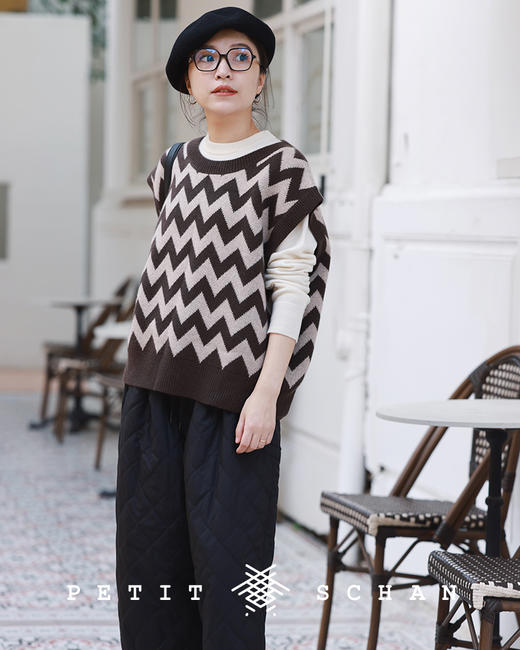 PETIT SCHAN小闪 CLO#164 camper 露营者 城市运动3M黑科技升级高效暖绒绗棉薄绒阔腿9分裤 商品图9