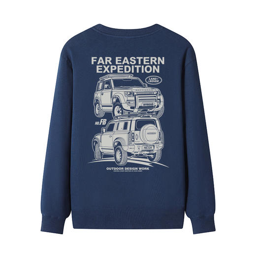 自由基地秋冬新款defender印花图案个性设计潮流越野毛圈圆领卫衣 NMT-1927 商品图6