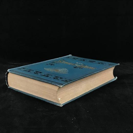 1875年 居家礼拜日杂志 数百幅插图（含多幅彩色） 漆布精装16开 商品图1