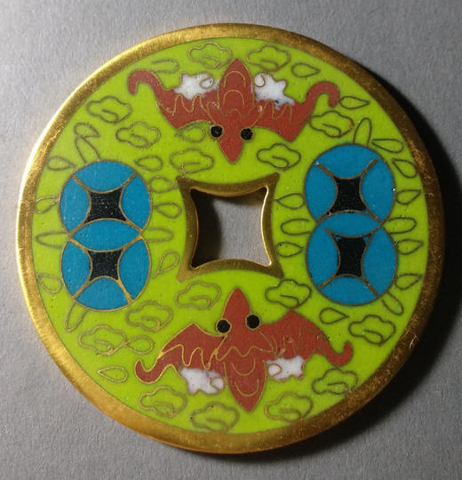 古泉书馆文创珐琅彩 富贵吉祥 文房铜镇 F0010 商品图3