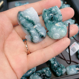 翡翠吊坠-如意貔貅#多花 商品图0