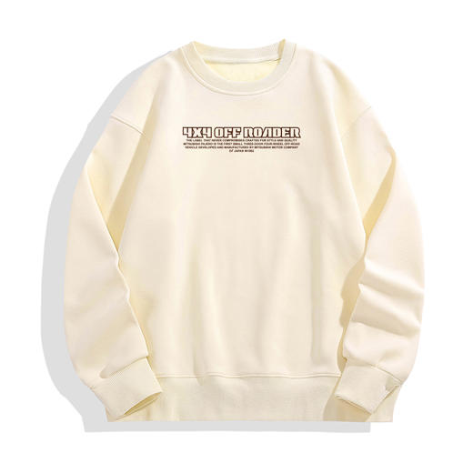 自由基地冬新款小众设计三菱帕杰罗系列图案设计加厚落肩圆领卫衣 NMT-1939 商品图4