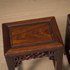 清 红木透雕绳纹方凳（一对） 商品缩略图2