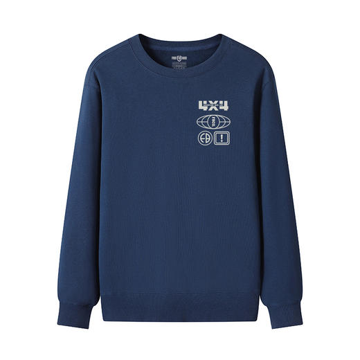 2022秋冬季新款日系漫画风动漫设计大G印花团队聚会圆领毛圈卫衣 NMT-1929 商品图7