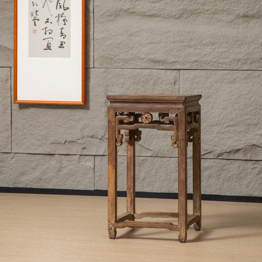 清 柞榛木拐子云纹方几 商品图4