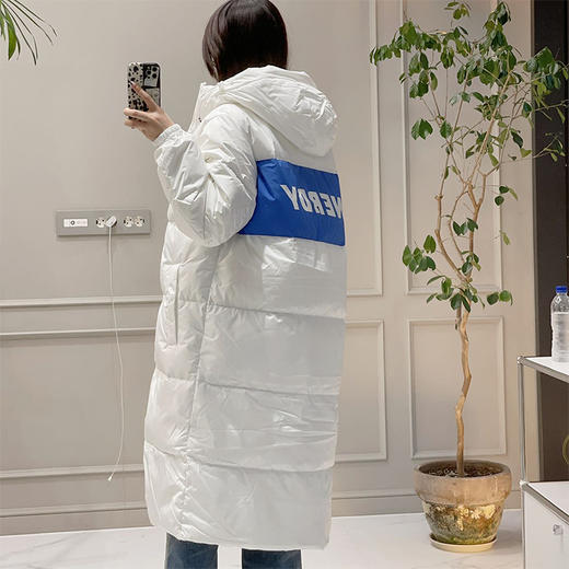韩国潮牌nerdy22年新款超萌奶油色羽绒服长短款 商品图6