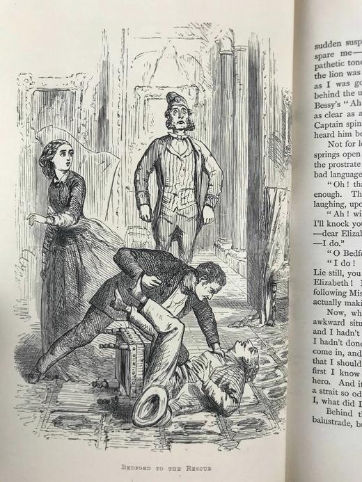 1869年 萨克雷《丹尼斯·杜瓦尔/鳏夫洛弗尔》 作者亲绘多幅插图 漆布精装大32开 商品图13