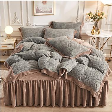 柔暖浮世牛奶绒四件套2.0*2.3m-G119100035 商品图1