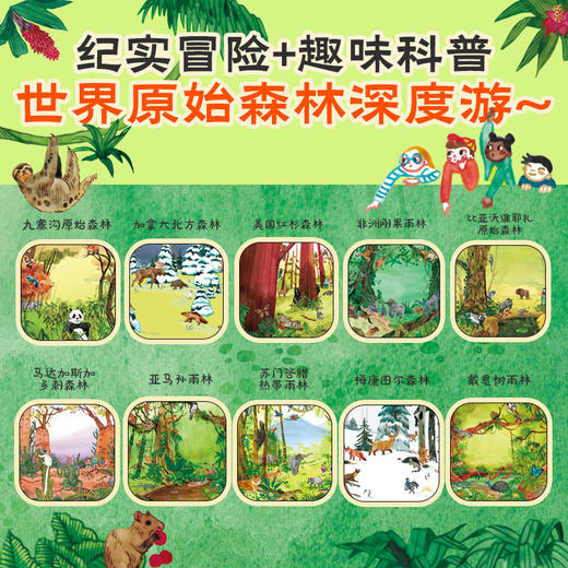 心喜阅绘本馆：世界森林地图（精） 商品图2