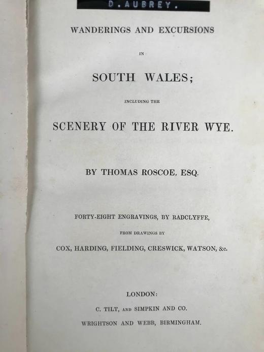 约19世纪后期 南威尔士的漫步与旅行 48幅精美版画插图 全真皮精装16开 商品图3