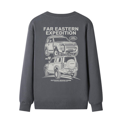 自由基地秋冬新款defender印花图案个性设计潮流越野毛圈圆领卫衣 NMT-1927 商品图4