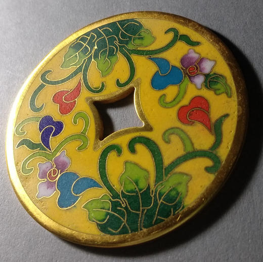 古泉书馆文创珐琅彩 富贵长寿 文房铜镇 F0005 商品图4