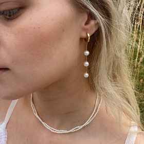 订购10周到｜CHARLOTTE LEBECK-Polaris-双层珍珠 项链［丹麦设计师］