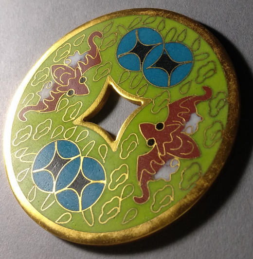 古泉书馆文创珐琅彩 富贵吉祥 文房铜镇 F0010 商品图5