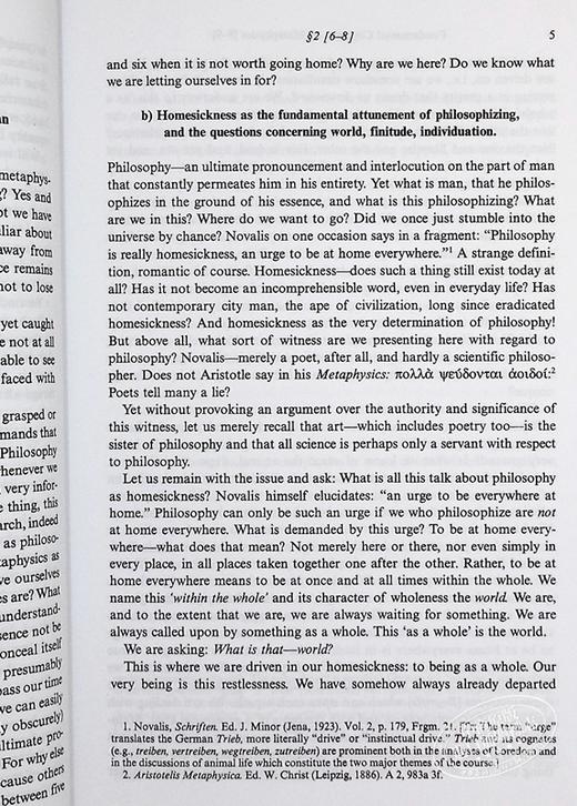 【中商原版】T马丁·海德格尔 形而上学的基本概念 英文原版 The Fundamental Concepts of Metaphysics 哲学 Martin Heidegger 商品图8